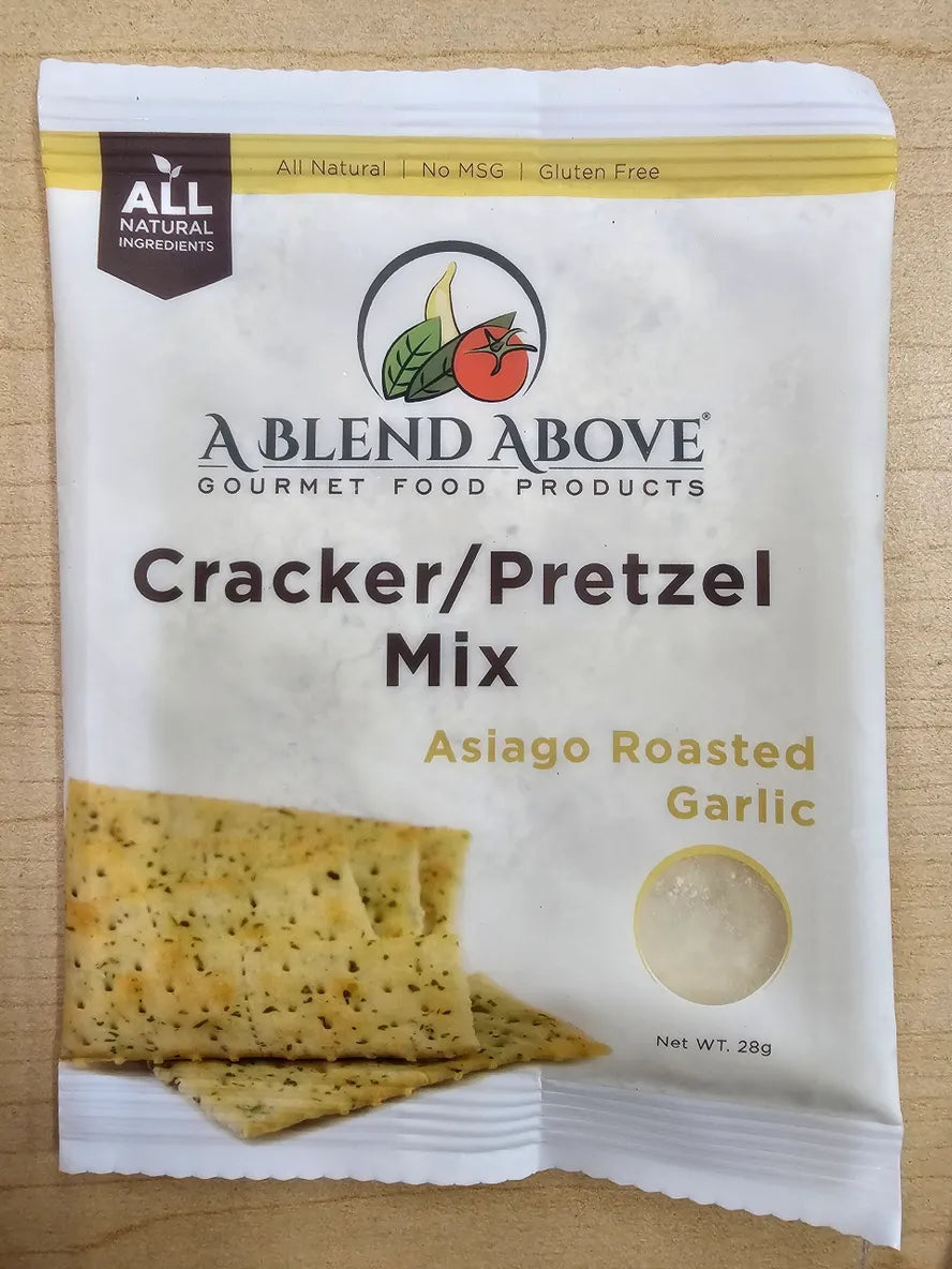 Asiago Roasted Garlic Cracker/Pretzel Mix