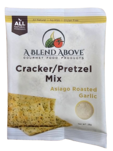 Asiago Roasted Garlic Cracker/Pretzel Mix