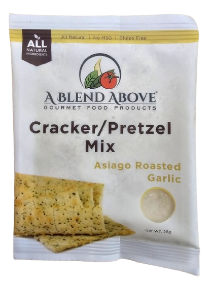 Asiago Roasted Garlic Cracker/Pretzel Mix